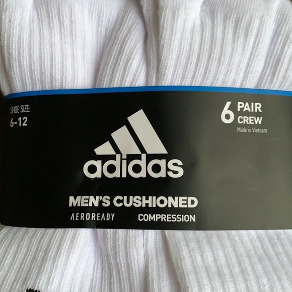 2 x 6 pairs socks set Adidas Men’s Cushioned Crew - Picture 7 of 10